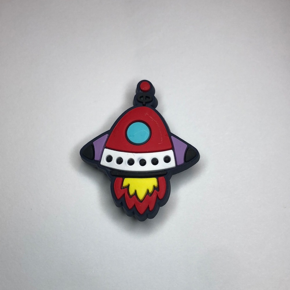 Rocketship Shoes Charm